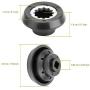 Drive Socket Kits, Replacement Blender Drive Socket Compatible with Nutri-Bulet RX 1700W, Base Gear Replacement Accessories Metal & Plastic (2 Pack)