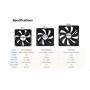Zalman 80mm Ultra Quite Case Fan Cooling ZM-F1 Plus(SF),Black