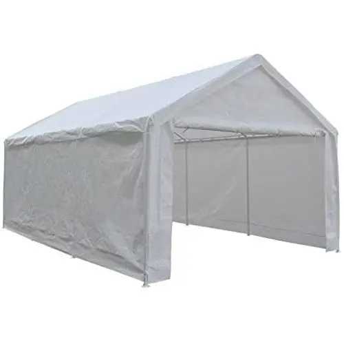 Abba Patio Extra Large Heavy Duty Carport with Removable Sidewalls Portable Garage Car Canopy Boat Shelter Tent for Party, Wedding, Garden Storage Shed 8 Legs, 12 x 20 Feet,White Abba Patio Extra Large Heavy Duty Carport with Removable Sidewalls Portable Garage Car Canopy Boat Shelter Tent for Party, Wedding, Garden Storage Shed 8 Legs, 12 x 20 Feet,White