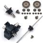 WANGYOUCAO Metal Upgrades for Wltoys 12428 12423 12628 RC Car Spare Part Upgrade Metal Front Rear Differential Gear Set 12428-0091/0133 3D Printing Accessories (Color : Metal Front Wave Box)