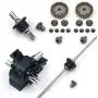 WANGYOUCAO Metal Upgrades for Wltoys 12428 12423 12628 RC Car Spare Part Upgrade Metal Front Rear Differential Gear Set 12428-0091/0133 3D Printing Accessories (Color : Dear Differential)