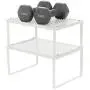 SONGMICS Cabinet Shelf Organizers, Spice Racks, Stackable, Expandable, Set of 4 Metal Kitchen Counter Shelves, White UKCS006W01 SONGMICS Cabinet Shelf Organizers, Spice Racks, Stackable, Expandable, Set of 4 Metal Kitchen Counter Shelves, White UKCS006W01