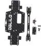 Prettyia 1 Set Metal Chassis for WLtoys P929 P939 K979 K989 K999 K969 1/28 RC Car Crawler