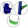 DRM 2 in 1 Active Outdoor Swing Set with 2 Seats Metal Toddler Swing Set Singe Swing/Baby Swing for Kids, Baby, Blue DRM 2 in 1 Active Outdoor Swing Set with 2 Seats Metal Toddler Swing Set Singe Swing/Baby Swing for Kids, Baby, Blue
