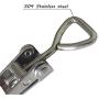 YUEPIN Toggle Clamp, 304 Stainless Steel Pull Latch Adjustable Holding Capacity 220Lbs (4001-4pcs)