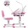 Ubbie Kids Desk and Chair Set,Height Adjustable Children Study Desk with Tilt Desktop & Metal Hook & LED Light & Bookstand and Storage Drawer for Boys Girls Pink Ubbie Kids Desk and Chair Set,Height Adjustable Children Study Desk with Tilt Desktop & Metal Hook & LED Light & Bookstand and Storage Drawer for Boys Girls Pink