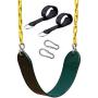 OLIVIA & AIDEN Heavy Duty Swing Seat with Rubber Coated 66” Chain, Tree Swing Straps, Mounting Caribiners | Complete Swing Set | Swing Set Accessories and Replacement Seat | Outdoor Tree Swing