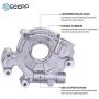 ECCPP Engine Oil Pump Fit for 2007-2009 for Chrysler Aspen Compatible with M297 Pump
