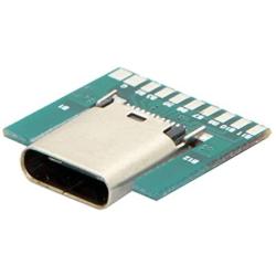 CY DIY 24pin USB 3.1 Type C Female Socket Connector SMT Type with PC Board