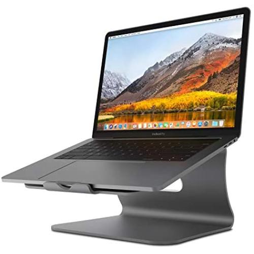 Laptop Stand - Bestand Aluminum Cooling Computer Stand: [Update Version] Stand, Holder for Apple MacBook Air, MacBook Pro, All Notebooks, Grey (Patented)