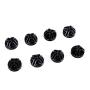 BASTUO Wire Cube Plastic Connectors for Storage Cabinet and Shelf, Set of 8, Black