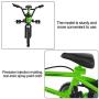 BMX Finger Bike Series 12,Replica Bike with Real Metal Frame, Graphics, and Moveable Parts for Flick Tricks, Flares, Grinds, and Finger Bike Games (Green)