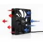 Conisy 120 mm PWM PC Case Fan, 4 Pin 800-2000 RPM Adjustable High Airflow Cooling Fan for Computer Coolers and Radiators System (Multicolor)