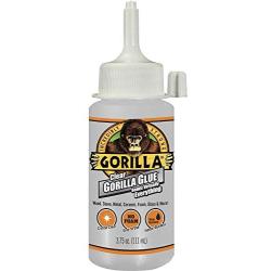 Gorilla Clear Glue, 3.75 Ounce Bottle, Clear (Pack of 1)