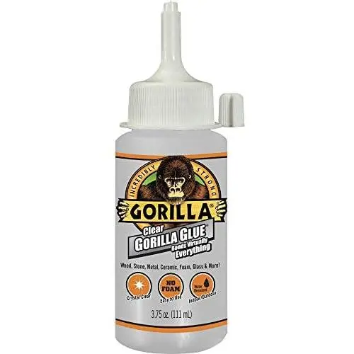 Gorilla Clear Glue, 3.75 Ounce Bottle, Clear (Pack of 1) Gorilla Clear Glue, 3.75 Ounce Bottle, Clear (Pack of 1)