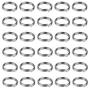 HUIHUIBAO 200 Pieces 8mm Metal Split Rings Nickel Plated Small Key Chain Ring Part for Ornament Crafts and Jewelry Making，Silver