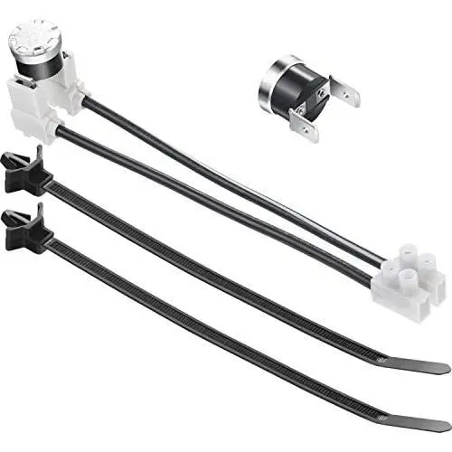 W10258275 Bimetal Thermal Fuse and 661566 Thermostat Including Simple Instruction, Compatible with Kenmore, Maytag and Amana Dishwasher W10258275 Bimetal Thermal Fuse and 661566 Thermostat Including Simple Instruction, Compatible with Kenmore, Maytag and Amana Dishwasher