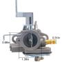 Yooppa AV520 Carburetor Kit for Tecumseh Jiffy Ice Auger Model 30 and 31 Replace 3hp 640290 640263 631720A 631720B TV085XA 2-Cycle Vertical Engine Strike Master Carburetor