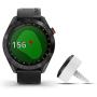 Garmin Approach S40 Bundle, Stylish GPS Golf Smartwatch, Includes Three CT10 Club Trackers, Black