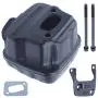 Adefol Chainsaw Exhuast Muffler kit for Husqvarna 340 345 346XP 351 353 with Gasket Bracket Screw Garden Power Tools Replacement Parts for Jonsered 2150 2153 544028301