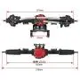 Benedict Harry Alloy Complete Front Axle and Rear Axle Upgrade Steel Gear for 1:10 Axial SCX10 II 90046/90047 SCX10 90027/90028 RC Jeep Rock Crawler Benedict Harry Alloy Complete Front Axle and Rear Axle Upgrade Steel Gear for 1:10 Axial SCX10 II 90046/90047 SCX10 90027/90028 RC Jeep Rock Crawler