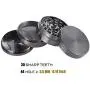 Golden Bell 4 Piece 2'' Spice Herb Grinder - Nickel Black Golden Bell 4 Piece 2'' Spice Herb Grinder - Nickel Black