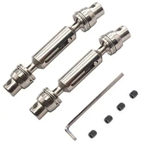 2PCS ShareGoo Metal RC Car Drive Shaft CVD Center Driving Shaft Dogbone 50-70mm for WPL HengLong 1/16 1/24 RC Military Truck Crawler Car 2PCS ShareGoo Metal RC Car Drive Shaft CVD Center Driving Shaft Dogbone 50-70mm for WPL HengLong 1/16 1/24 RC Military Truck Crawler Car