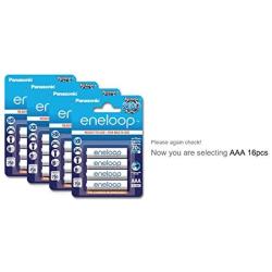 Panasonic eneloop NiMH AAA 800mAh x 16 Rechargeable Battery Japan