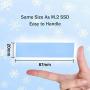 A ADWITS [ 16-Pack ] 1.5mm Thermal Conductive Silicone Pads, Soft Safe Simple to Apply for SSD CPU GPU LED IC Chipset Cooling -Blue