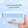 A ADWITS [ 16-Pack ] 1.0mm Thermal Conductive Silicone Pads, Soft Safe Simple to Apply for SSD CPU GPU LED IC Chipset Cooling -Blue