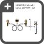Moen T6905BN Voss Two-Handle 8 in. Widespread Bathroom Faucet Trim Kit, Valve Required, Brushed Nickel