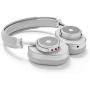 Master & Dynamic MW65 Active Noise-Cancelling (ANC) Wireless Headphones –, Bluetooth Over-Ear Headphones with Mic - Silver Metal/Grey Leather Silver Metal/ Grey Leather