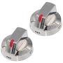 Primeswift DG64-00473A Gas Range Control Knob Dial (2 PK) with Reinforced Metal Ring Protection,Replacement for AP5917439, PS9606608 Primeswift DG64-00473A Gas Range Control Knob Dial (2 PK) with Reinforced Metal Ring Protection,Replacement for AP5917439, PS9606608