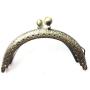 GuoFa 5pcs Metal Coin Purse Frame Multicolors 3.3''/8.5cm Metal Tow Ball Kiss Clasp Lock Clutch Frames Purse for DIY Handle Bag Sewing Craft