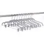Quality Plastic 20-Pack Non Velvet Non-Flocked Thin Compact Coat Hangers with Metal Clips for Skirts Pants Blouses 360° Swivel Hook (Gray, 20) Quality Plastic 20-Pack Non Velvet Non-Flocked Thin Compact Coat Hangers with Metal Clips for Skirts Pants Blouses 360° Swivel Hook (Gray, 20)