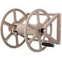 Liberty Garden 709 Steel Wall/Floor Mounted Hose Reel, Holds 200-Feet of 5/8-Inch Hose - Tan