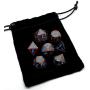 Dark Alpha Metal Polyhedral D&D Dice Set for RPGs
