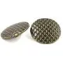 Bezelry 10 Pieces Dragon Scales Metal Shank Buttons. 23mm (7/8 inch) (Antique Brass) Bezelry 10 Pieces Dragon Scales Metal Shank Buttons. 23mm (7/8 inch) (Antique Brass)