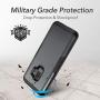 YOUMAKER Galaxy S9 Case,Metallic Black with Built-in Screen Protector Heavy Duty Protection Shockproof Slim Fit Full Body Case Cover for Samsung Galaxy S9 5.8 inch - Black/Black