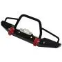 RCAIDONG 1/10 Front Bumper Bull Bar with LED Headlights Winch Mount Seat for TRAXXAS TRX-4 TRX4 AXIAL SCX10 RC Rock Crawler RCAIDONG 1/10 Front Bumper Bull Bar with LED Headlights Winch Mount Seat for TRAXXAS TRX-4 TRX4 AXIAL SCX10 RC Rock Crawler