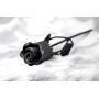OptiProducts The Eternal Rose Beautiful Hand Forged Wrought Iron Metal Flower Decor | A Single Powder Coated Black Rose