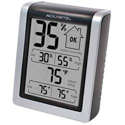 AcuRite 00613 Digital Hygrometer & Indoor Thermometer Pre-Calibrated Humidity Gauge