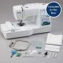 Brother PE535 Embroidery Machine, 80 Built-in Designs, 4'' x 4'' Hoop Area, Large 3.2'' LCD Touchscreen, USB Port, 9 Font Styles