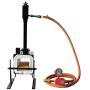 Portable Propane Gas Forge Single Burner Knife and Tool Making Blacksmith Farrier Forge with Stand