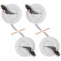 Echogear Cable Concealer for Wall Mounted TV - in Wall Grommet Kit CMIWG (White 2 Pack)