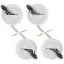 Echogear Cable Concealer for Wall Mounted TV - in Wall Grommet Kit CMIWG (White 2 Pack)