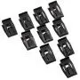 Platicat 15 Pcs Universal Auto Car Front Console Dash Dashboard Trim Metal Retainer Black