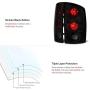 VIPMOTOZ Altezza Euro Style Tail Light Lamp For 2002-2006 Dodge RAM 1500 2500 3500 - Matte Black Housing, Smoke Lens, Driver and Passenger Side