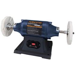 POWERTEC BF600 Heavy Duty Bench Buffer, 6-Inch