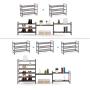 CAXXA 3-Tier Stackable and Expandable Metal Wire Utility Rack Storage For Shoe Household Accessory Organizer Shelf In Entryway Closet Bedroom Kitchen Garage, Bronze